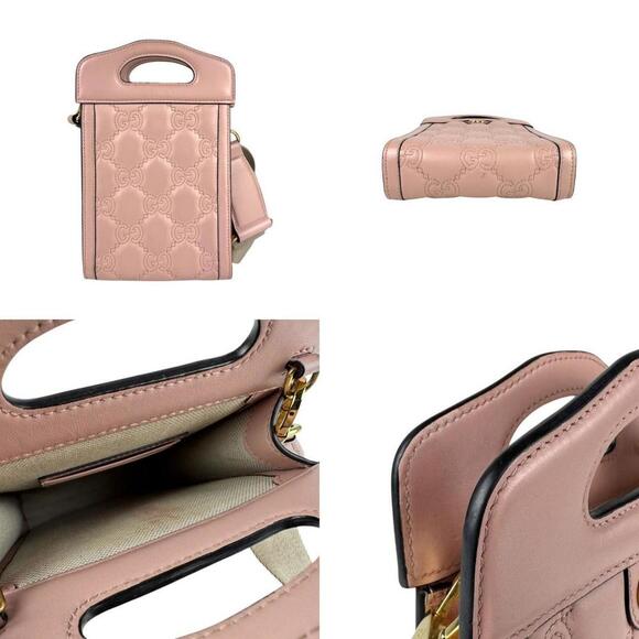 GUCCI Pink Leather Shoulder Bag - Picture 3 of 5